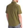MARMOT Men’s Aerobora Short Sleeve Button-Down Shirt – Lightweight, Packable, Quick-Drying UPF Protection(Winter Moss)