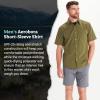MARMOT Men’s Aerobora Short Sleeve Button-Down Shirt – Lightweight, Packable, Quick-Drying UPF Protection(Winter Moss)