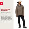 MARMOT Men’s Cascade Durable & Waterproof Rain Jacket(Claystone)