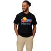 MARMOT Men’s Coastal Short-Sleeve T-Shirt – Screen Printed Graphic on Soft, Breathable, Eco-Friendly Cotton/Poly Blend(Black)