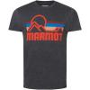 MARMOT Men’s Coastal Short-Sleeve T-Shirt – Screen Printed Graphic on Soft, Breathable, Eco-Friendly Cotton/Poly Blend(Charcoal Heather)