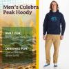MARMOT Men’s Culebra Peak Hoody – Hooded Midweight Pullover Fleece Sweatshirt with Screen Printed Graphic and Kangaroo Pocket(Arctic Navy)