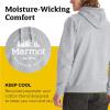 MARMOT Men’s Culebra Peak Hoody – Hooded Midweight Pullover Fleece Sweatshirt with Screen Printed Graphic and Kangaroo Pocket(Grey Heather)