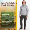 MARMOT Men’s Culebra Peak Hoody – Hooded Midweight Pullover Fleece Sweatshirt with Screen Printed Graphic and Kangaroo Pocket(Grey Heather)