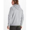 MARMOT Men’s Culebra Peak Hoody – Hooded Midweight Pullover Fleece Sweatshirt with Screen Printed Graphic and Kangaroo Pocket(Grey Heather)