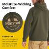 MARMOT Men’s Culebra Peak Hoody – Hooded Midweight Pullover Fleece Sweatshirt with Screen Printed Graphic and Kangaroo Pocket(Nori)