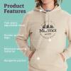 MARMOT Men’s Culebra Peak Hoody – Hooded Midweight Pullover Fleece Sweatshirt with Screen Printed Graphic and Kangaroo Pocket(Sandbar)