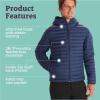 MARMOT Men’s Echo Featherless Hoody – Lightweight Down-Alternative Puffer Jacket with Hood(Arctic Navy – Latest Collection)