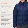 MARMOT Men’s Echo Featherless Hoody – Lightweight Down-Alternative Puffer Jacket with Hood(Arctic Navy)