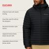 MARMOT Men’s Echo Featherless Hoody – Lightweight Down-Alternative Puffer Jacket with Hood(Black – Latest Collection)