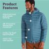 MARMOT Men’s Echo Featherless Hoody – Lightweight Down-Alternative Puffer Jacket with Hood(Dusty Teal – Latest Collection)