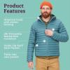 MARMOT Men’s Echo Featherless Hoody – Lightweight Down-Alternative Puffer Jacket with Hood(Moon River – Latest Collection)