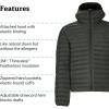 MARMOT Men’s Echo Featherless Hoody – Lightweight Down-Alternative Puffer Jacket with Hood(Rosin Green)