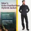 MARMOT Men’s Echo Featherless Hybrid Jacket – Lightweight, Down-Alternative Puffer Layer(Black)