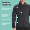 MARMOT Men’s Echo Featherless Hybrid Jacket – Lightweight, Down-Alternative Puffer Layer(Black)