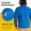 MARMOT Men’s Echo Featherless Hybrid Jacket – Lightweight, Down-Alternative Puffer Layer(Dark Azure)