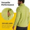 MARMOT Men’s Echo Featherless Hybrid Jacket – Lightweight, Down-Alternative Puffer Layer(Spinach Green)