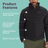 MARMOT Men’s Echo Featherless Jacket – Lightweight Down-Alternative Puffer(Black)
