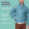 MARMOT Men’s Echo Featherless Jacket – Lightweight Down-Alternative Puffer(Moon River)