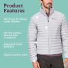 MARMOT Men’s Echo Featherless Jacket – Lightweight Down-Alternative Puffer(Sleet)
