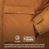 MARMOT Men’s Fordham Down Jacket – Waterproof, Breathable 700-Fill Insulated Puffer Coat(Hazel – Latest Collection)
