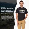 MARMOT Men’s MMW Gradient Short-Sleeve Tee – Screen Printed Graphic on Soft, Breathable, Eco-Friendly Cotton/Poly Blend(Black)