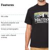 MARMOT Men’s MMW Gradient Short-Sleeve Tee – Screen Printed Graphic on Soft, Breathable, Eco-Friendly Cotton/Poly Blend(Black)
