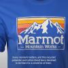 MARMOT Men’s MMW Gradient Short-Sleeve Tee – Screen Printed Graphic on Soft, Breathable, Eco-Friendly Cotton/Poly Blend(Trail Blue)