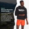 MARMOT Men’s MMW Hoody – Hooded Sweatshirt with Screen Printed Graphic, Double-Layer Hood and Kangaroo Pocket(Black)