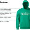 MARMOT Men’s MMW Hoody – Hooded Sweatshirt with Screen Printed Graphic, Double-Layer Hood and Kangaroo Pocket(Clover)