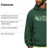 MARMOT Men’s MMW Hoody – Hooded Sweatshirt with Screen Printed Graphic, Double-Layer Hood and Kangaroo Pocket(Juniper Green)