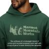 MARMOT Men’s MMW Hoody – Hooded Sweatshirt with Screen Printed Graphic, Double-Layer Hood and Kangaroo Pocket(Juniper Green)