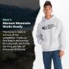 MARMOT Men’s MMW Hoody – Hooded Sweatshirt with Screen Printed Graphic, Double-Layer Hood and Kangaroo Pocket(Light Grey Heather)