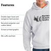 MARMOT Men’s MMW Hoody – Hooded Sweatshirt with Screen Printed Graphic, Double-Layer Hood and Kangaroo Pocket(Light Grey Heather)