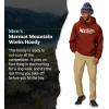 MARMOT Men’s MMW Hoody – Hooded Sweatshirt with Screen Printed Graphic, Double-Layer Hood and Kangaroo Pocket(Pecan)