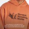 MARMOT Men’s MMW Hoody – Hooded Sweatshirt with Screen Printed Graphic, Double-Layer Hood and Kangaroo Pocket(Sunburn)
