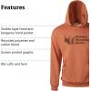 MARMOT Men’s MMW Hoody – Hooded Sweatshirt with Screen Printed Graphic, Double-Layer Hood and Kangaroo Pocket(Sunburn)