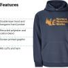 MARMOT Men’s MMW Hoody – Hooded Sweatshirt with Screen Printed Graphic, Double-Layer Hood and Kangaroo Pocket(Thunderhead)