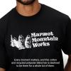 MARMOT Men’s MMW Short-Sleeve Tee – Screen Printed Graphic on Soft, Breathable, Eco-Friendly Cotton/Poly Blend(Black)