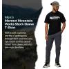 MARMOT Men’s MMW Short-Sleeve Tee – Screen Printed Graphic on Soft, Breathable, Eco-Friendly Cotton/Poly Blend(Black)