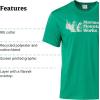 MARMOT Men’s MMW Short-Sleeve Tee – Screen Printed Graphic on Soft, Breathable, Eco-Friendly Cotton/Poly Blend(Clover)