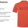 MARMOT Men’s MMW Short-Sleeve Tee – Screen Printed Graphic on Soft, Breathable, Eco-Friendly Cotton/Poly Blend(Ginger Blossom)