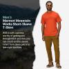 MARMOT Men’s MMW Short-Sleeve Tee – Screen Printed Graphic on Soft, Breathable, Eco-Friendly Cotton/Poly Blend(Ginger Blossom)