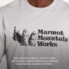 MARMOT Men’s MMW Short-Sleeve Tee – Screen Printed Graphic on Soft, Breathable, Eco-Friendly Cotton/Poly Blend(Light Grey Heather)