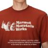 MARMOT Men’s MMW Short-Sleeve Tee – Screen Printed Graphic on Soft, Breathable, Eco-Friendly Cotton/Poly Blend(Pecan)