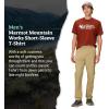 MARMOT Men’s MMW Short-Sleeve Tee – Screen Printed Graphic on Soft, Breathable, Eco-Friendly Cotton/Poly Blend(Pecan)