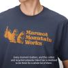 MARMOT Men’s MMW Short-Sleeve Tee – Screen Printed Graphic on Soft, Breathable, Eco-Friendly Cotton/Poly Blend(Thunderhead)