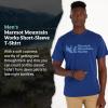 MARMOT Men’s MMW Short-Sleeve Tee – Screen Printed Graphic on Soft, Breathable, Eco-Friendly Cotton/Poly Blend(Twilight Blue)