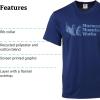 MARMOT Men’s MMW Short-Sleeve Tee – Screen Printed Graphic on Soft, Breathable, Eco-Friendly Cotton/Poly Blend(Twilight Blue)