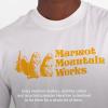 MARMOT Men’s MMW Short-Sleeve Tee – Screen Printed Graphic on Soft, Breathable, Eco-Friendly Cotton/Poly Blend(White)